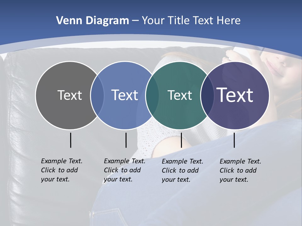 A Woman Sitting On A Couch Holding A Remote Control PowerPoint Template