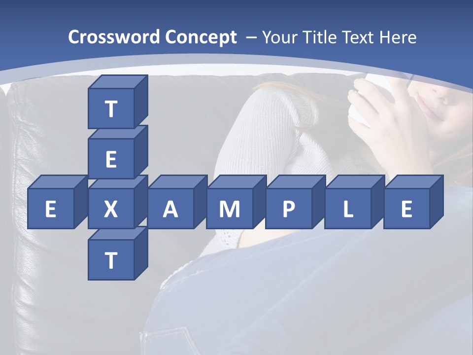 A Woman Sitting On A Couch Holding A Remote Control PowerPoint Template