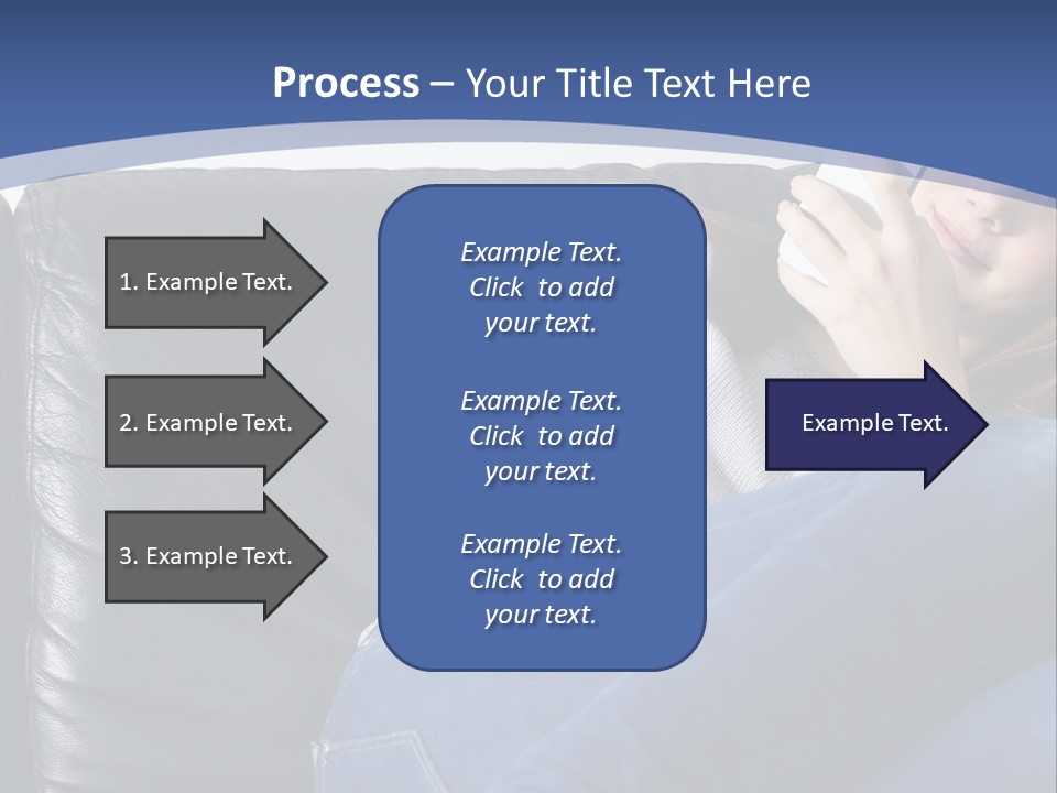 A Woman Sitting On A Couch Holding A Remote Control PowerPoint Template