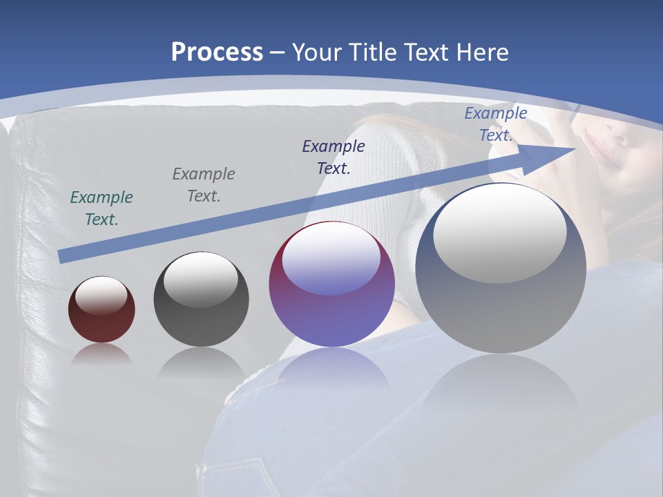 A Woman Sitting On A Couch Holding A Remote Control PowerPoint Template
