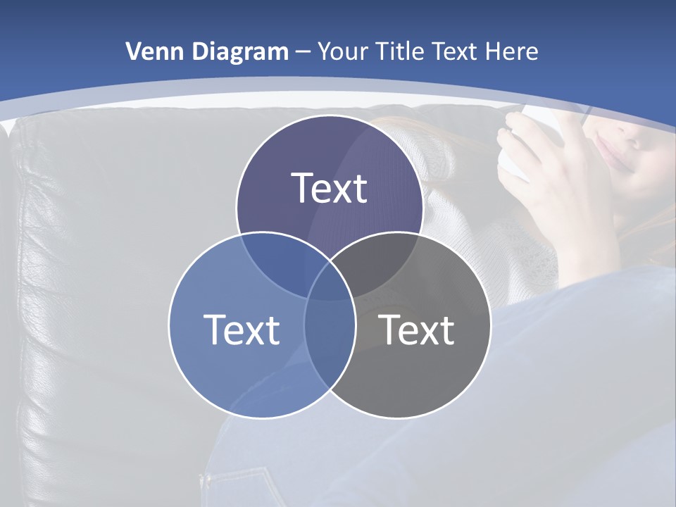A Woman Sitting On A Couch Holding A Remote Control PowerPoint Template