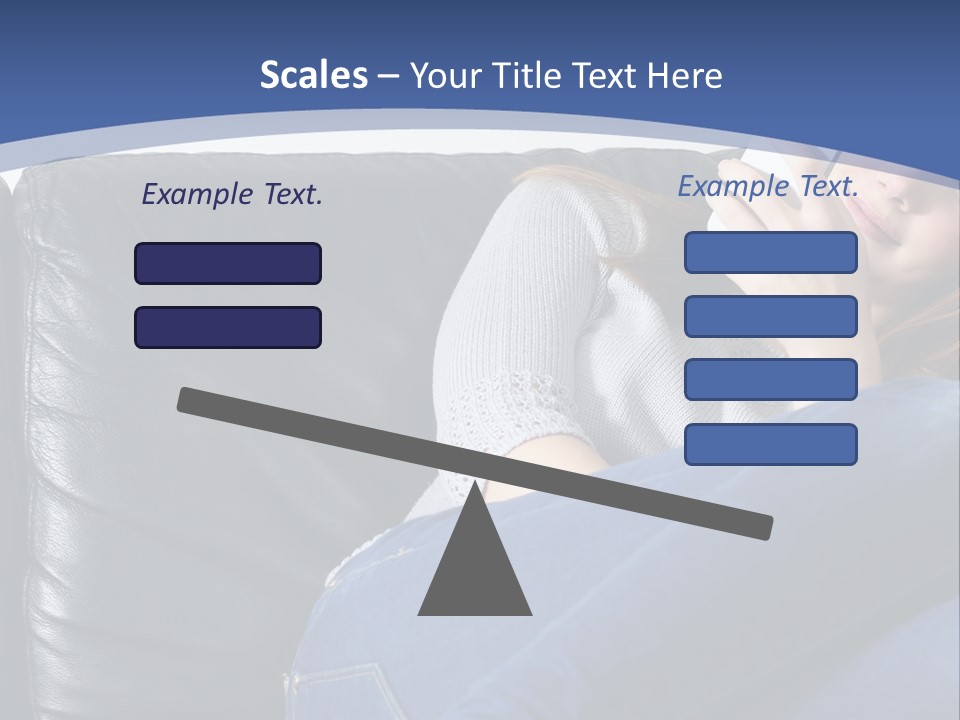 A Woman Sitting On A Couch Holding A Remote Control PowerPoint Template