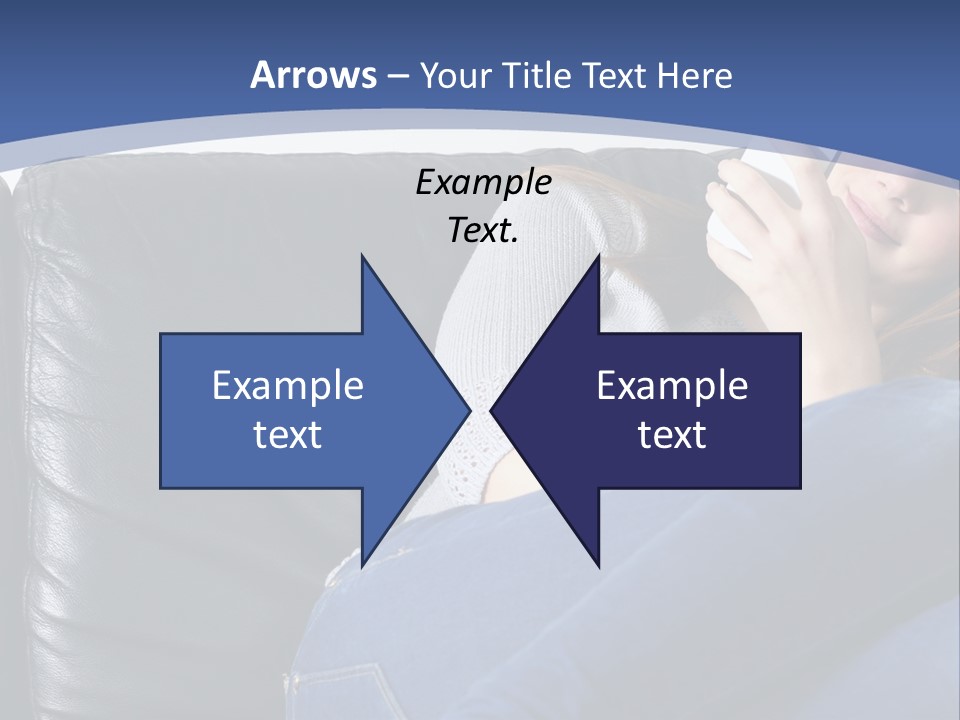 A Woman Sitting On A Couch Holding A Remote Control PowerPoint Template