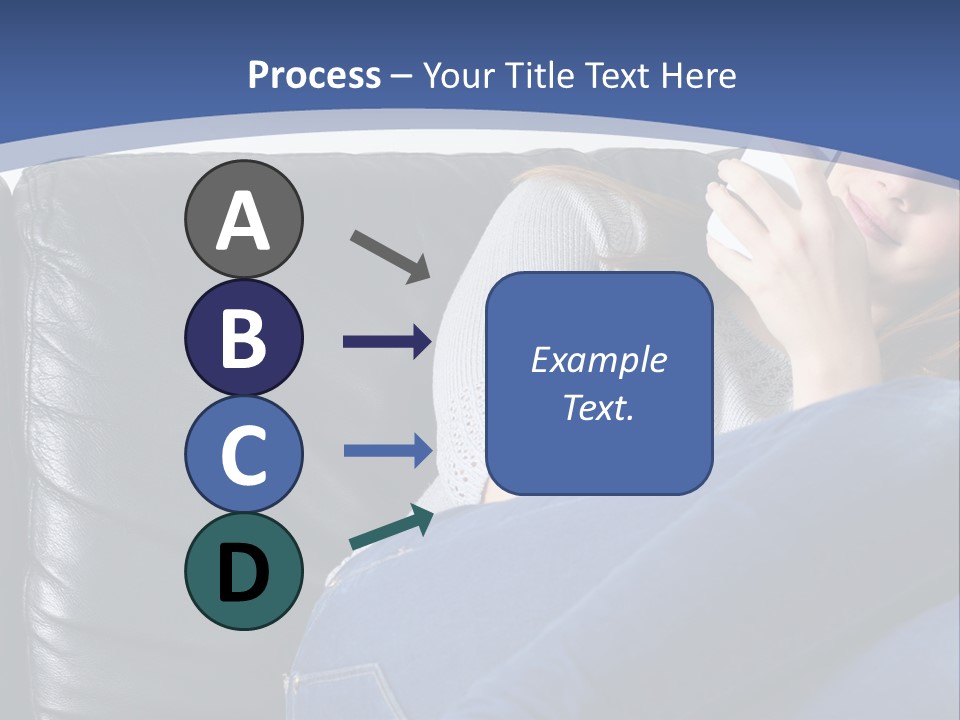 A Woman Sitting On A Couch Holding A Remote Control PowerPoint Template
