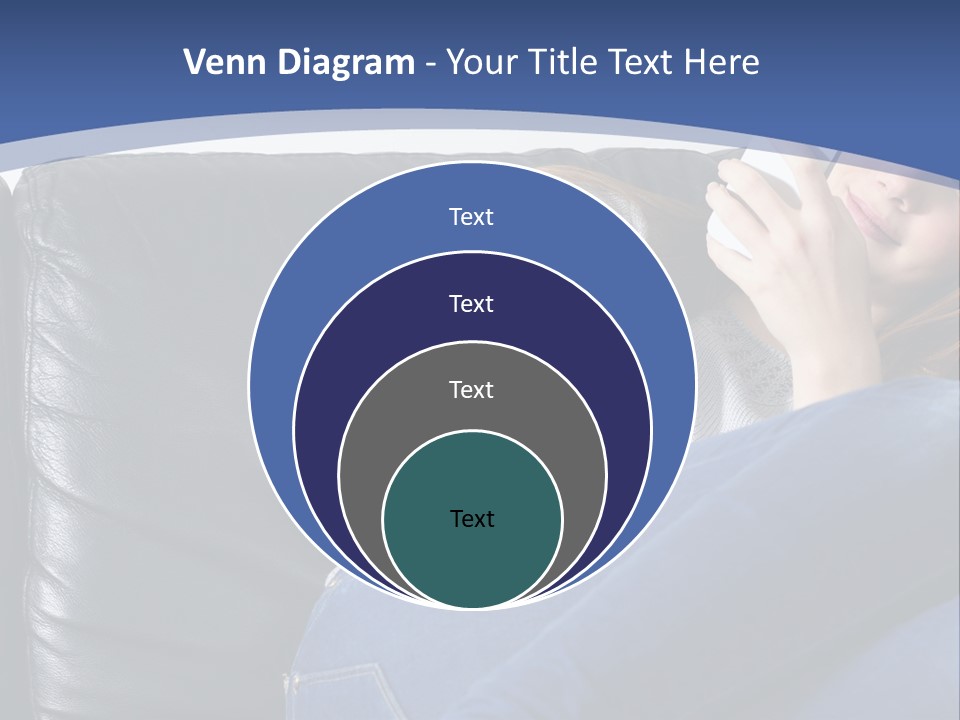 A Woman Sitting On A Couch Holding A Remote Control PowerPoint Template
