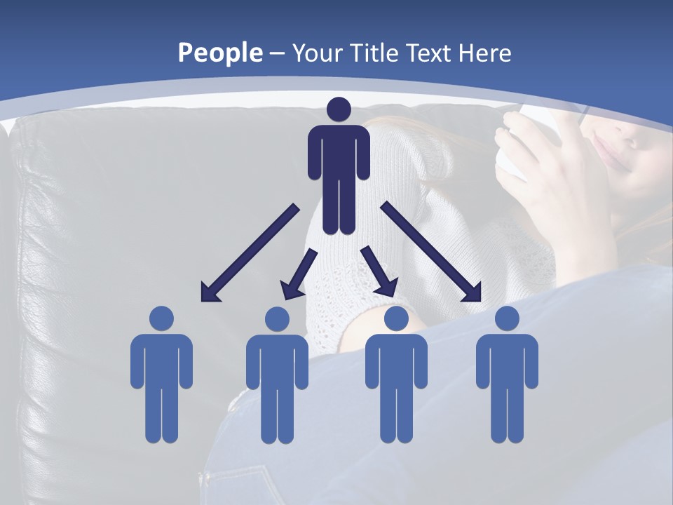 A Woman Sitting On A Couch Holding A Remote Control PowerPoint Template