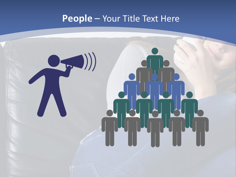 A Woman Sitting On A Couch Holding A Remote Control PowerPoint Template