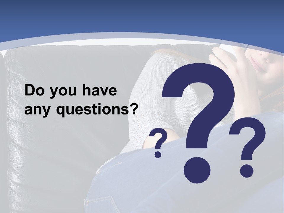 A Woman Sitting On A Couch Holding A Remote Control PowerPoint Template