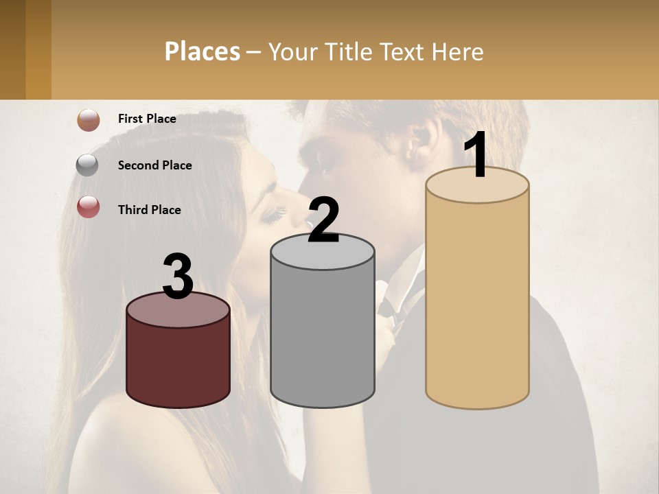 A Man And A Woman Kissing Each Other PowerPoint Template