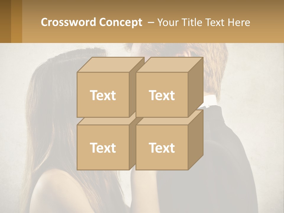 A Man And A Woman Kissing Each Other PowerPoint Template