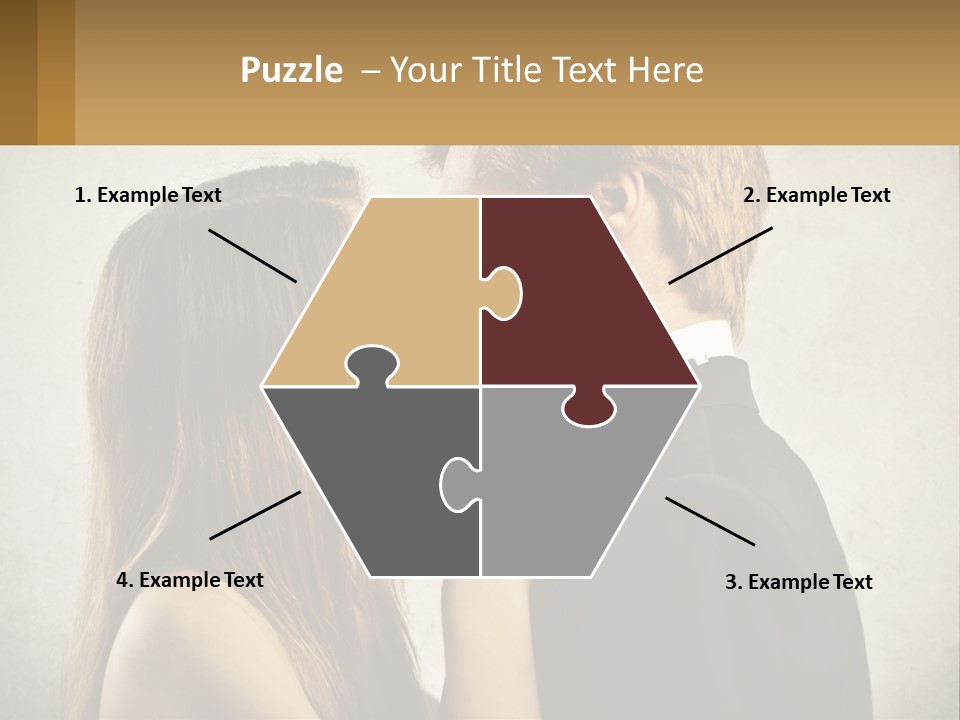 A Man And A Woman Kissing Each Other PowerPoint Template