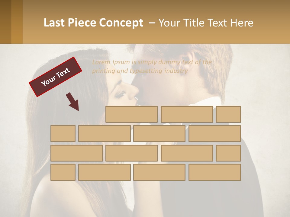 A Man And A Woman Kissing Each Other PowerPoint Template