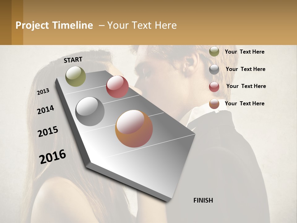 A Man And A Woman Kissing Each Other PowerPoint Template