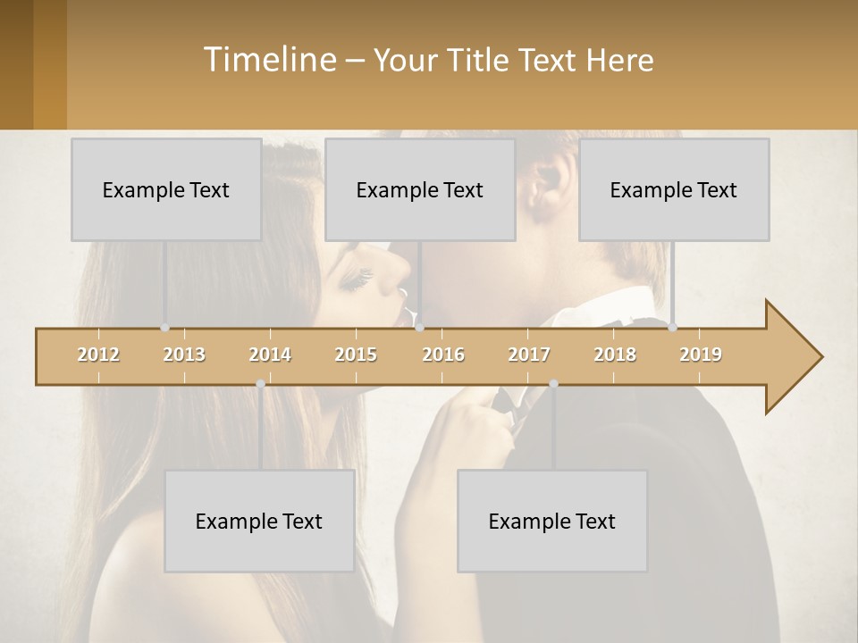 A Man And A Woman Kissing Each Other PowerPoint Template