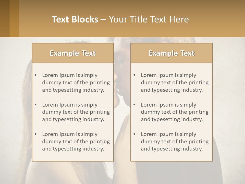 A Man And A Woman Kissing Each Other PowerPoint Template