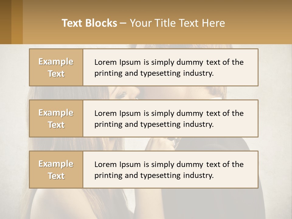 A Man And A Woman Kissing Each Other PowerPoint Template