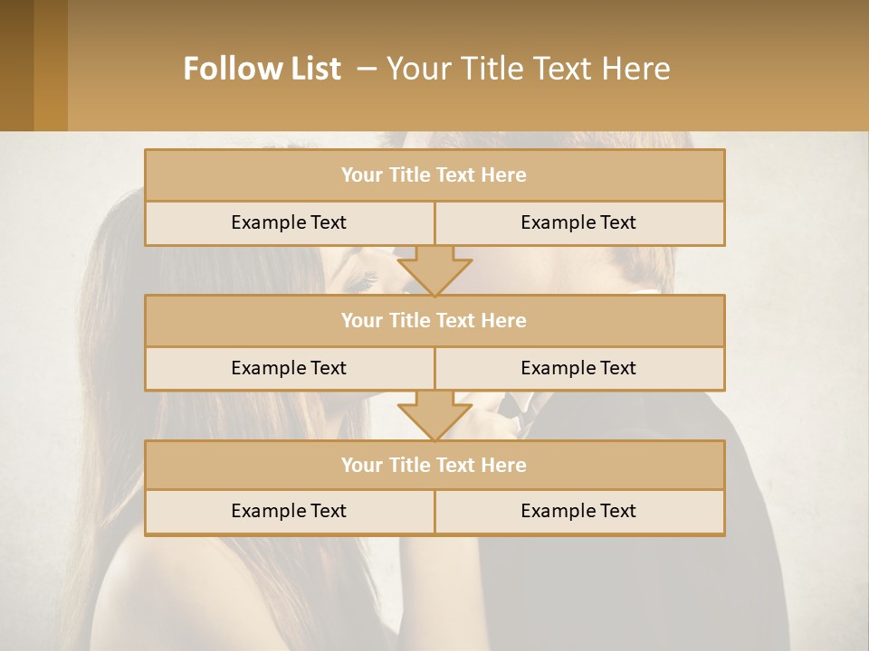 A Man And A Woman Kissing Each Other PowerPoint Template