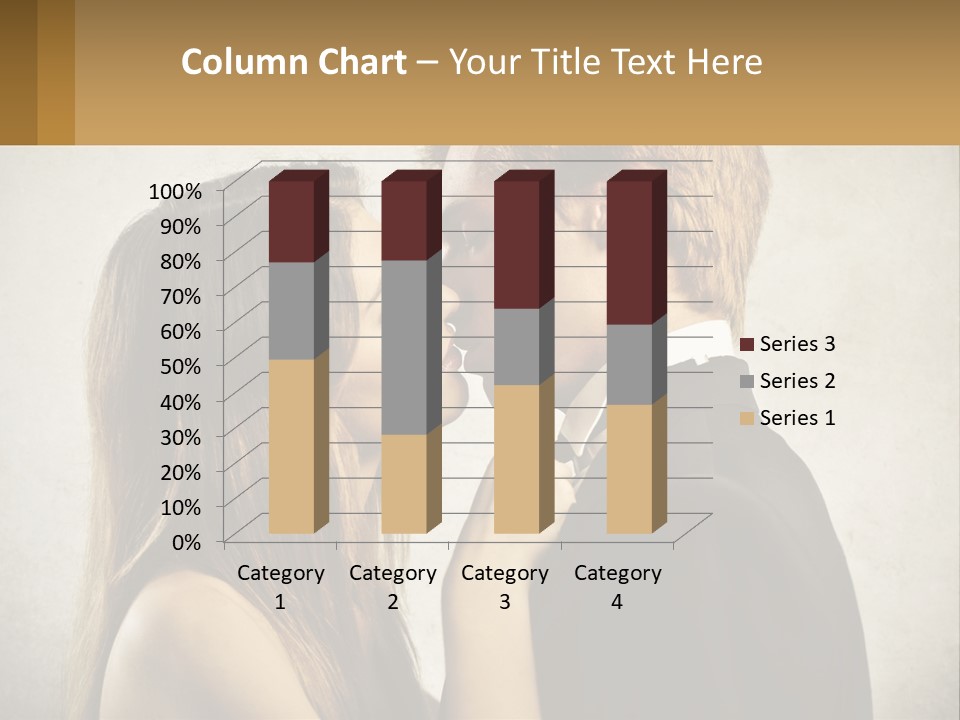 A Man And A Woman Kissing Each Other PowerPoint Template