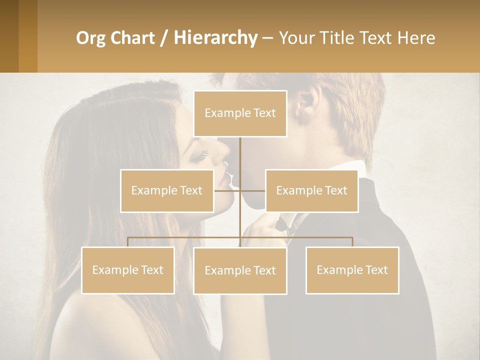 A Man And A Woman Kissing Each Other PowerPoint Template