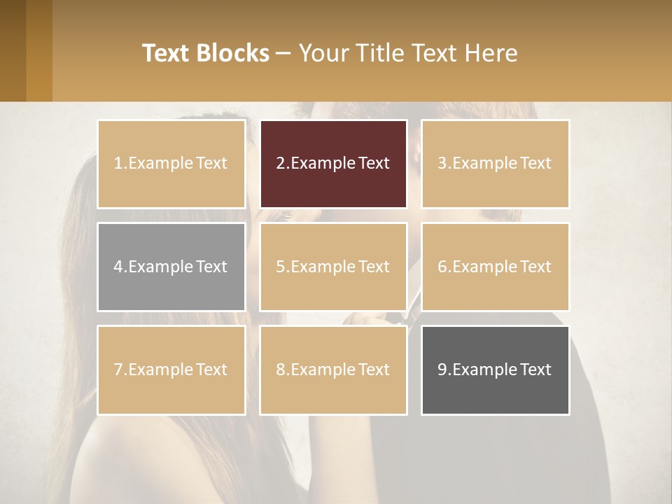 A Man And A Woman Kissing Each Other PowerPoint Template