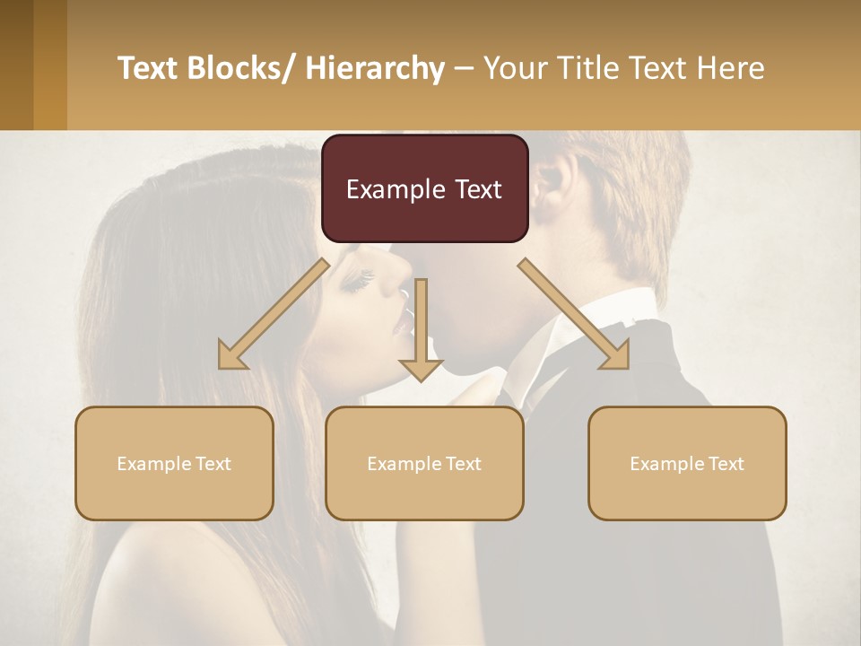A Man And A Woman Kissing Each Other PowerPoint Template
