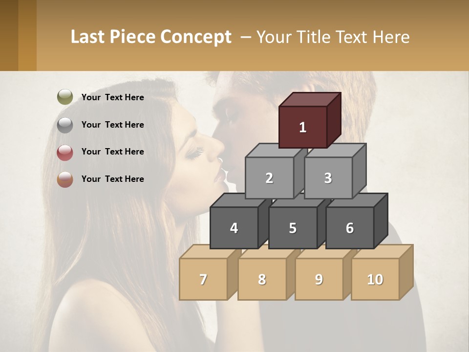 A Man And A Woman Kissing Each Other PowerPoint Template