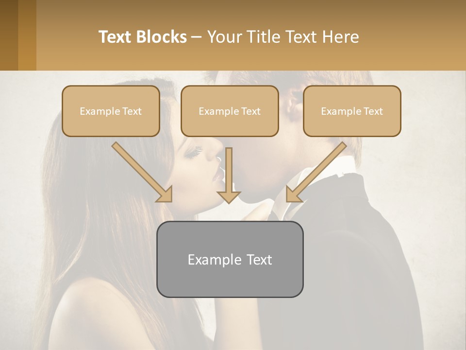 A Man And A Woman Kissing Each Other PowerPoint Template