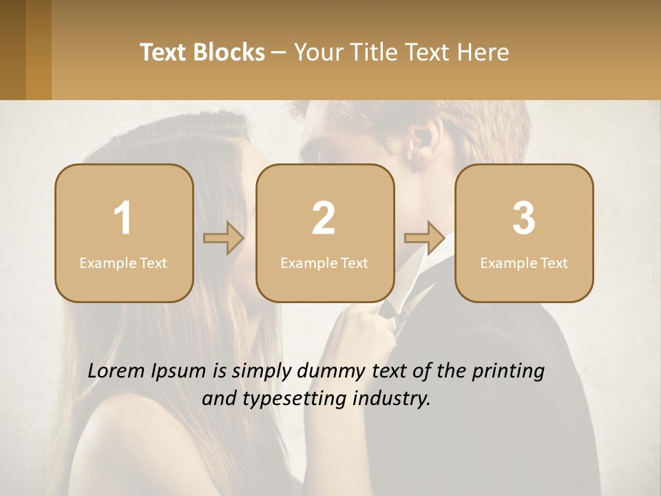 A Man And A Woman Kissing Each Other PowerPoint Template