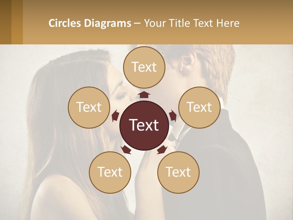 A Man And A Woman Kissing Each Other PowerPoint Template