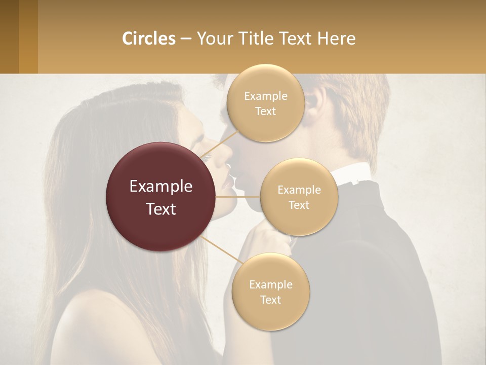 A Man And A Woman Kissing Each Other PowerPoint Template