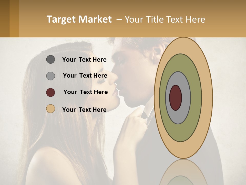 A Man And A Woman Kissing Each Other PowerPoint Template