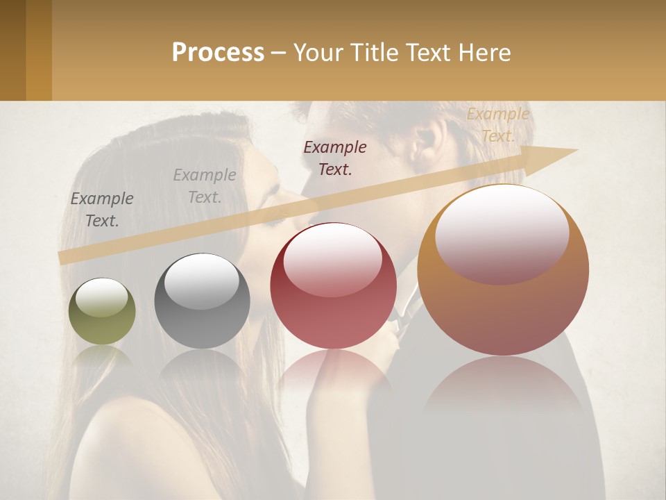 A Man And A Woman Kissing Each Other PowerPoint Template