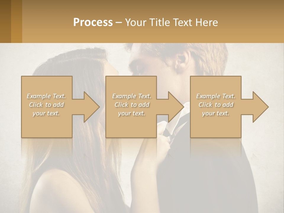 A Man And A Woman Kissing Each Other PowerPoint Template
