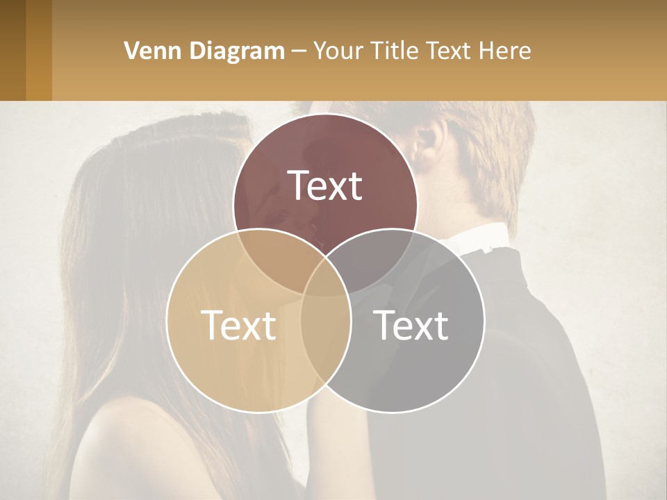 A Man And A Woman Kissing Each Other PowerPoint Template