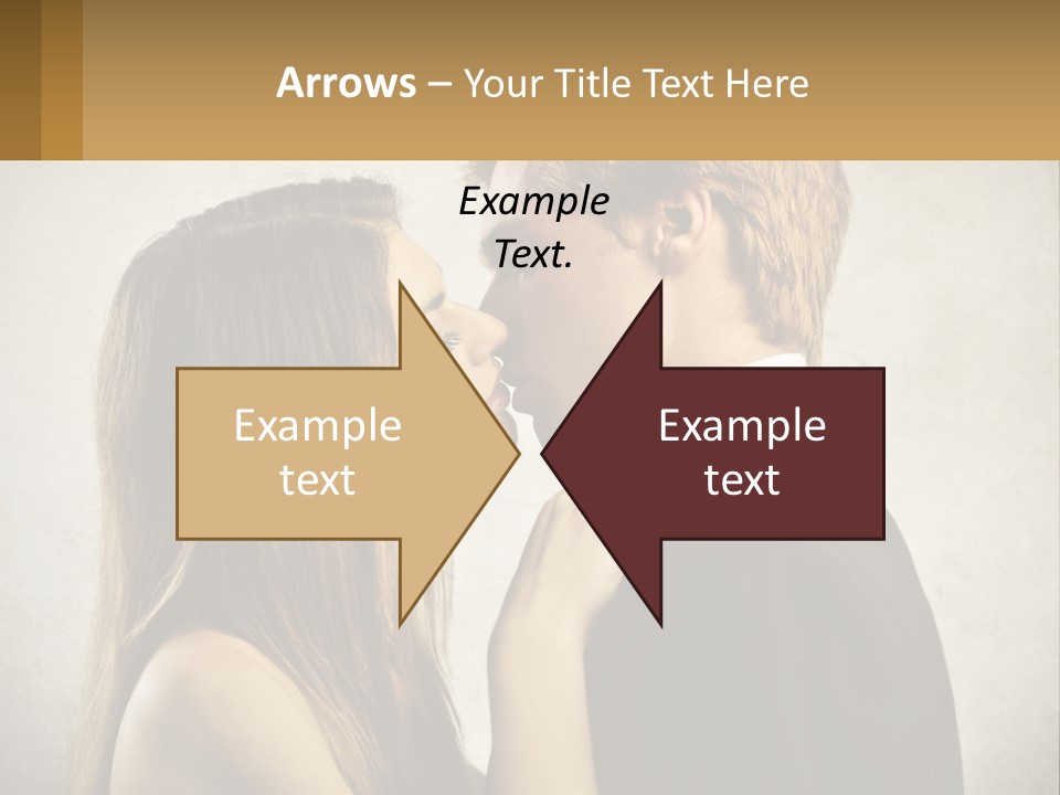 A Man And A Woman Kissing Each Other PowerPoint Template