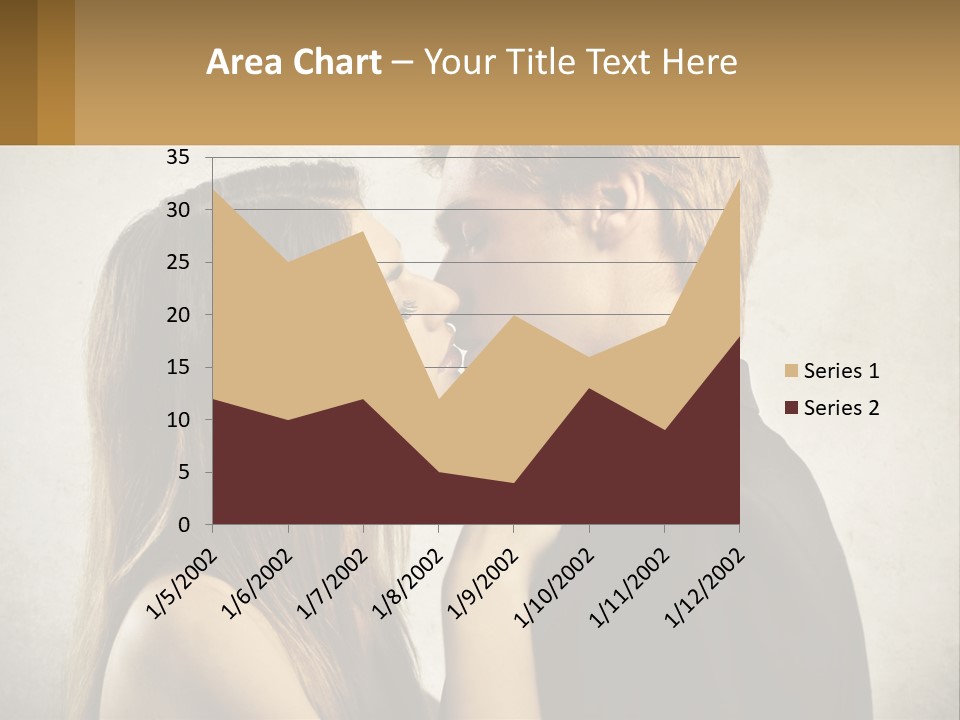 A Man And A Woman Kissing Each Other PowerPoint Template