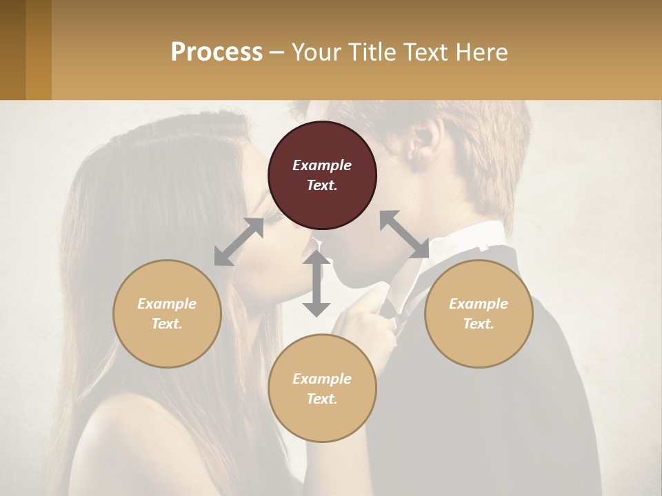 A Man And A Woman Kissing Each Other PowerPoint Template