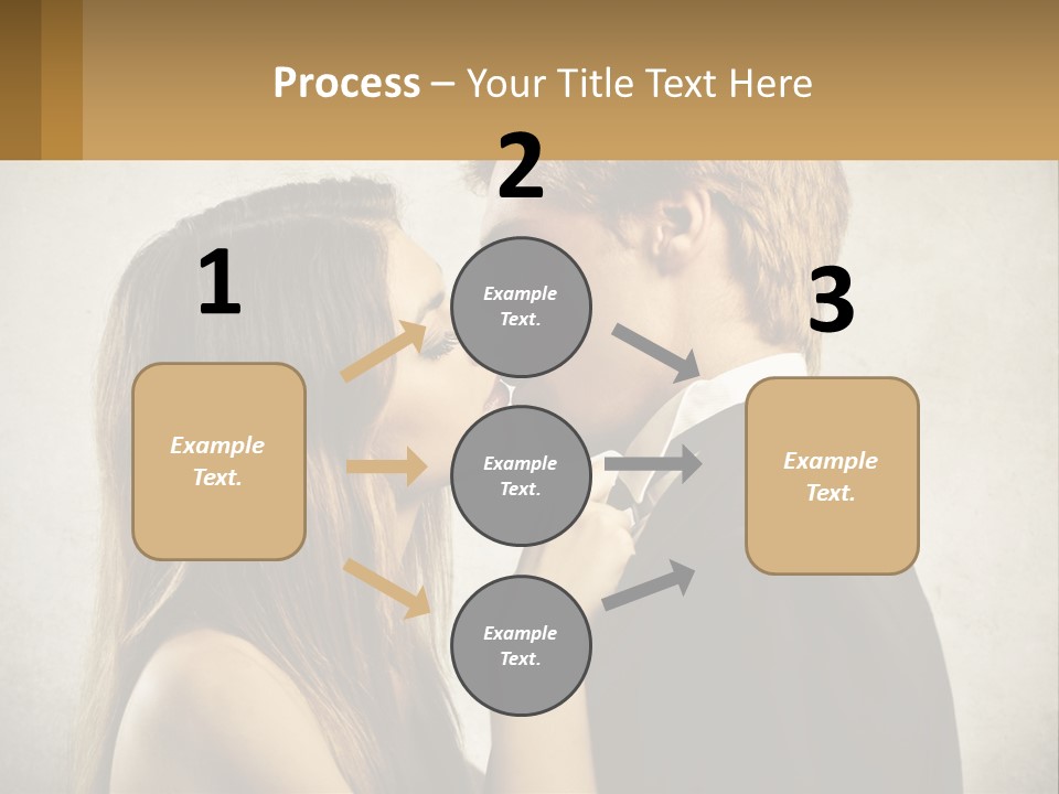 A Man And A Woman Kissing Each Other PowerPoint Template