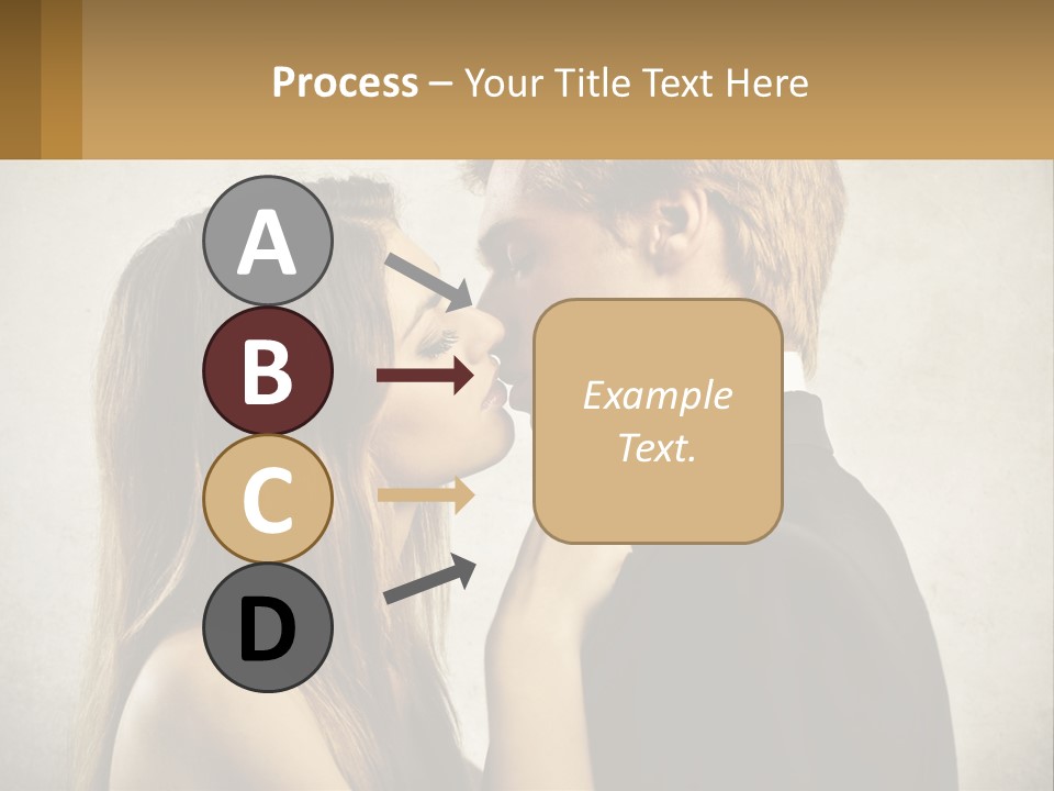 A Man And A Woman Kissing Each Other PowerPoint Template
