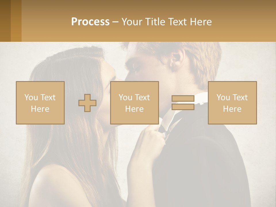 A Man And A Woman Kissing Each Other PowerPoint Template