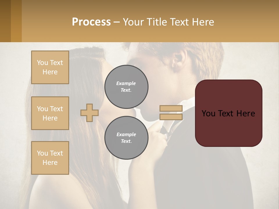 A Man And A Woman Kissing Each Other PowerPoint Template
