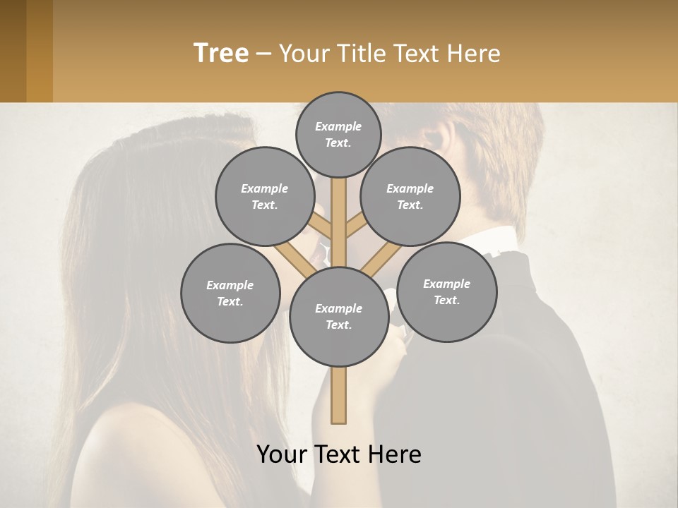 A Man And A Woman Kissing Each Other PowerPoint Template