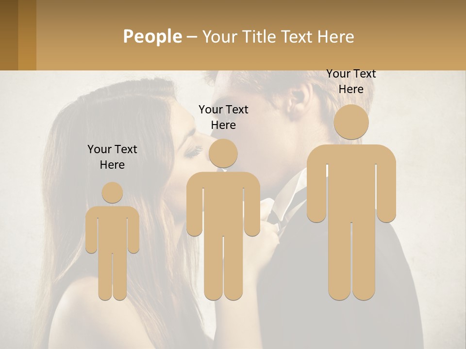 A Man And A Woman Kissing Each Other PowerPoint Template