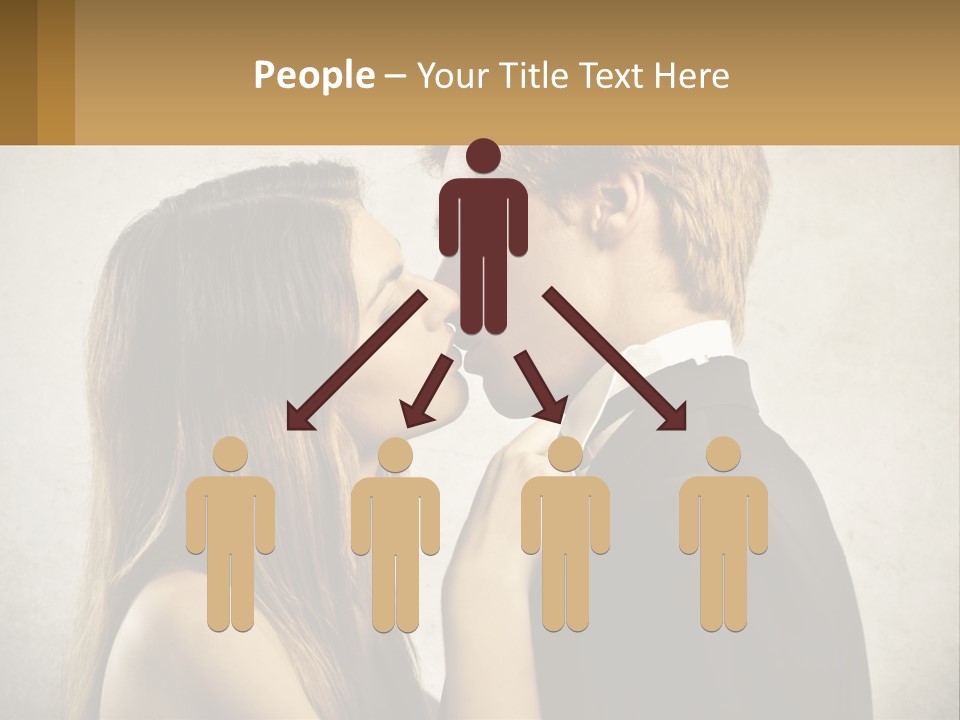 A Man And A Woman Kissing Each Other PowerPoint Template