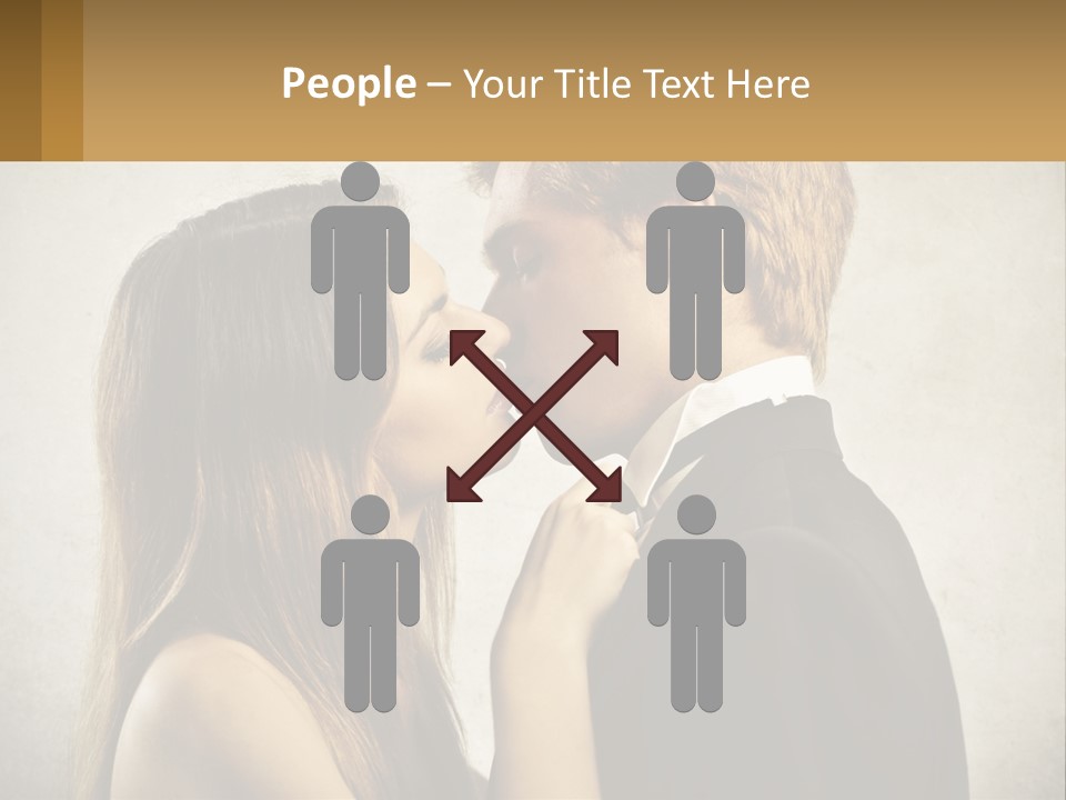 A Man And A Woman Kissing Each Other PowerPoint Template