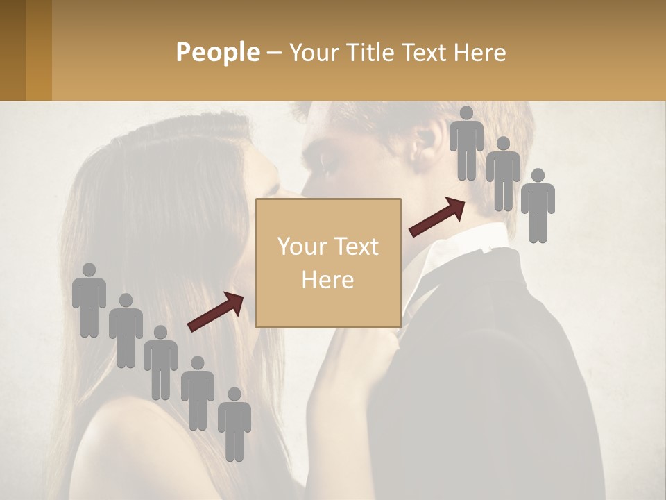 A Man And A Woman Kissing Each Other PowerPoint Template