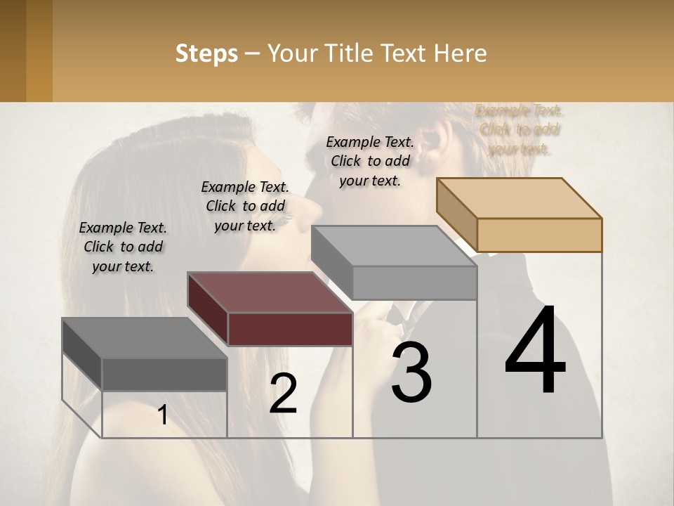 A Man And A Woman Kissing Each Other PowerPoint Template