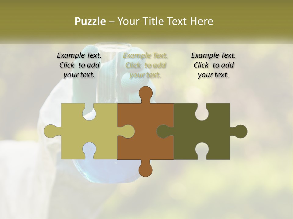 A Person Holding A Flask Filled With Blue Liquid PowerPoint Template