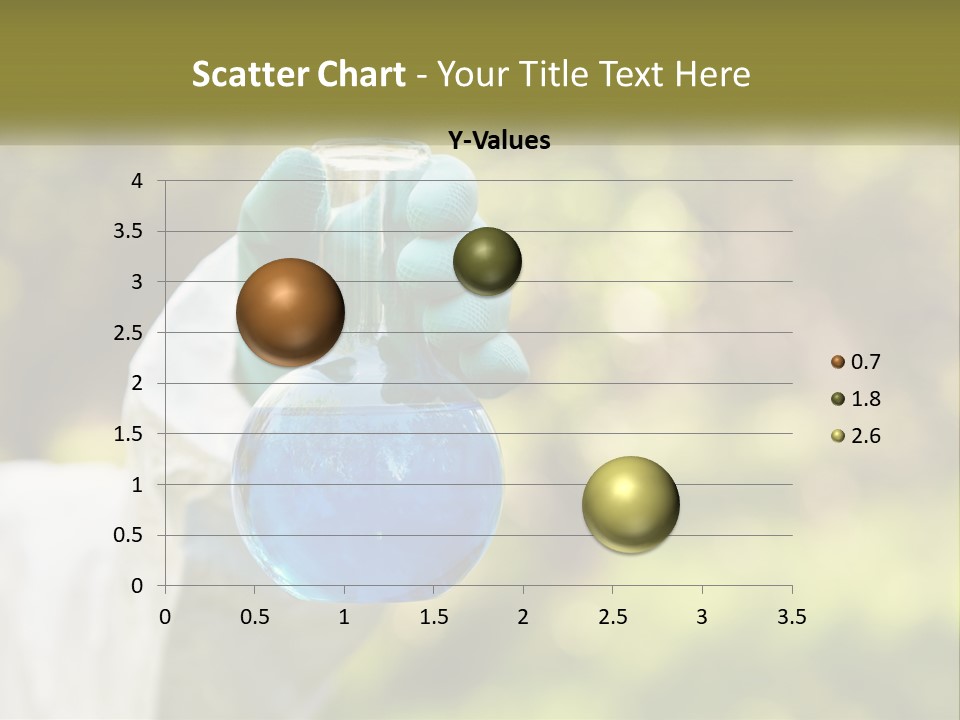 A Person Holding A Flask Filled With Blue Liquid PowerPoint Template
