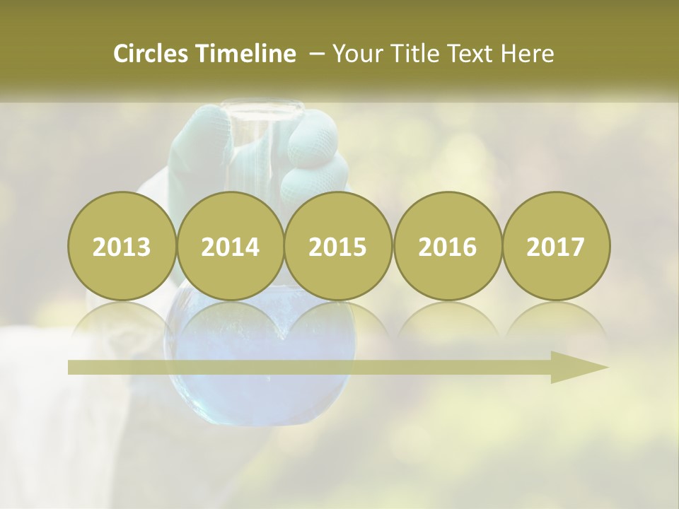 A Person Holding A Flask Filled With Blue Liquid PowerPoint Template